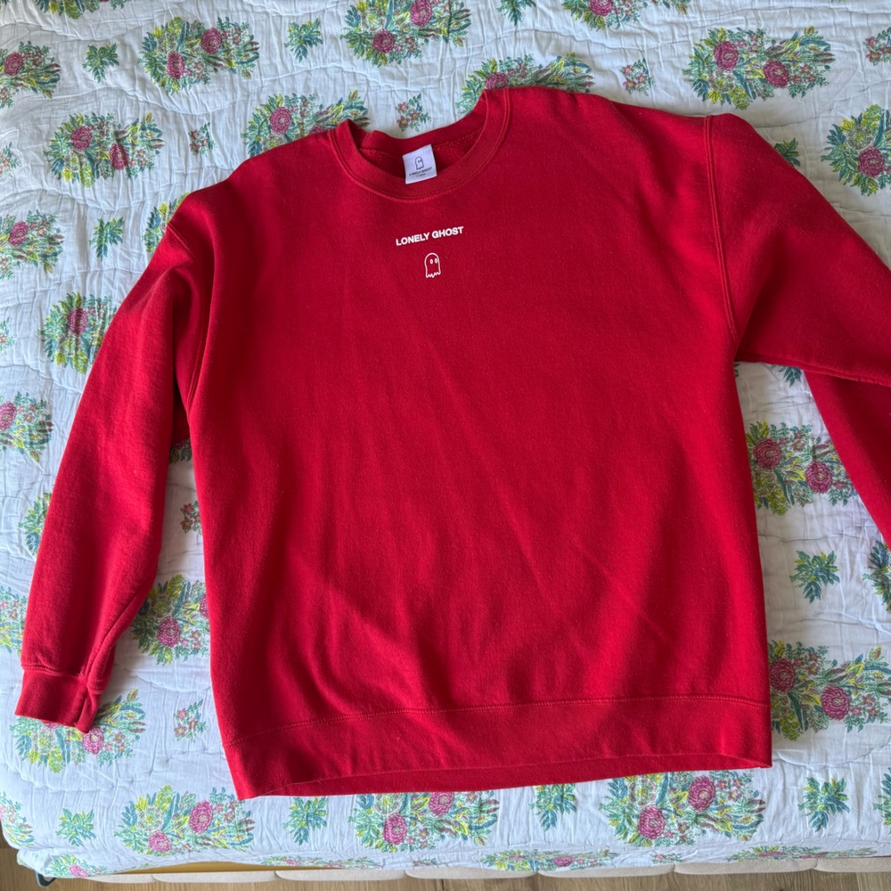 LONELY GHOST Red Sweatshirt